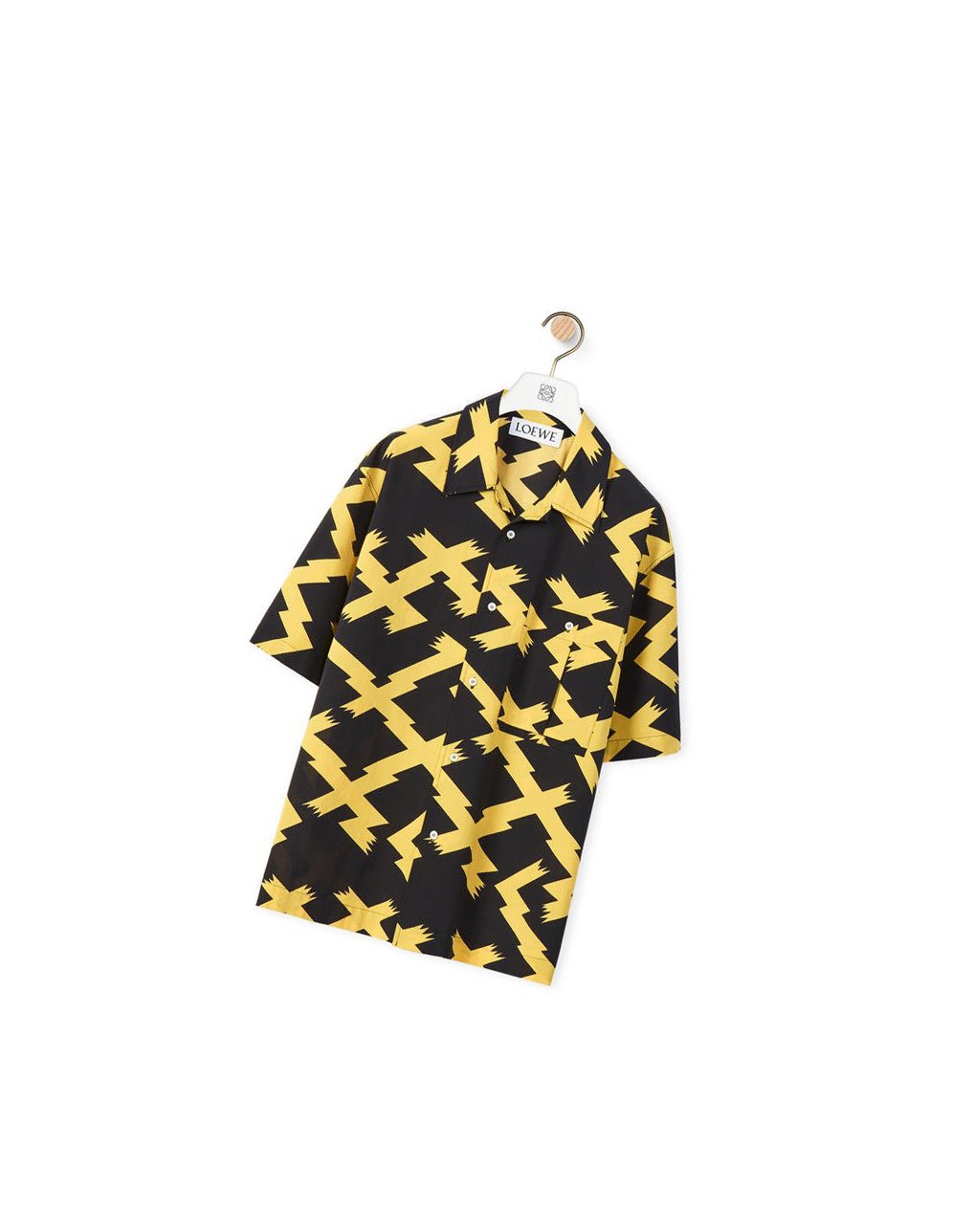 Loewe Allover print shirt in cotton Negros Amarillos | TPHEI-2034