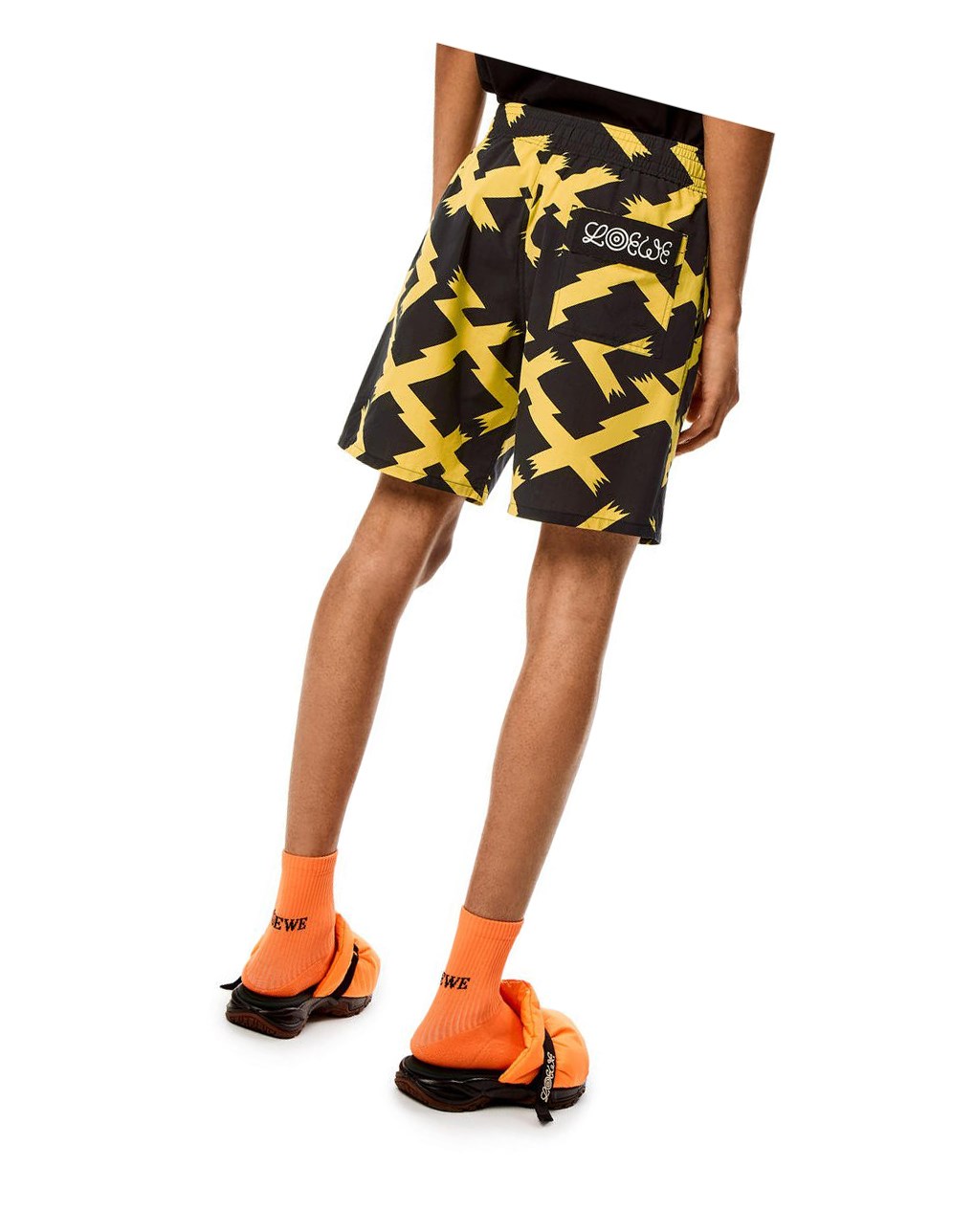 Loewe Allover print shorts in cotton Negros Amarillos | QERPX-0371