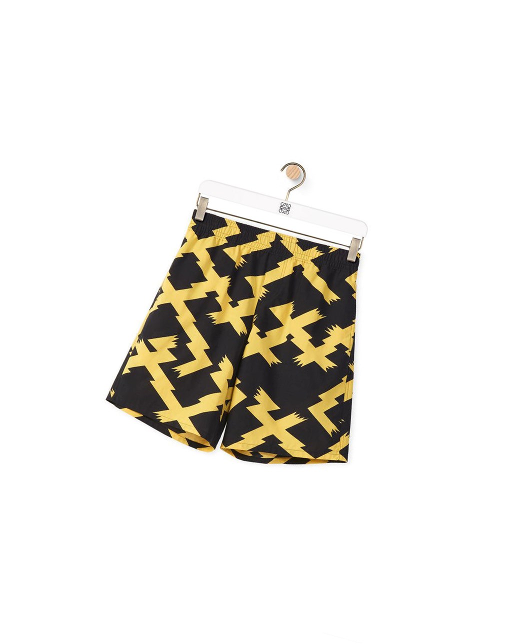 Loewe Allover print shorts in cotton Negros Amarillos | QERPX-0371