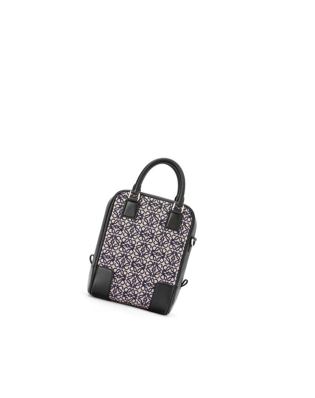 Loewe Amazona 15 in Anagram jacquard and calfskin Azul Marino Negros | CLKAS-7842