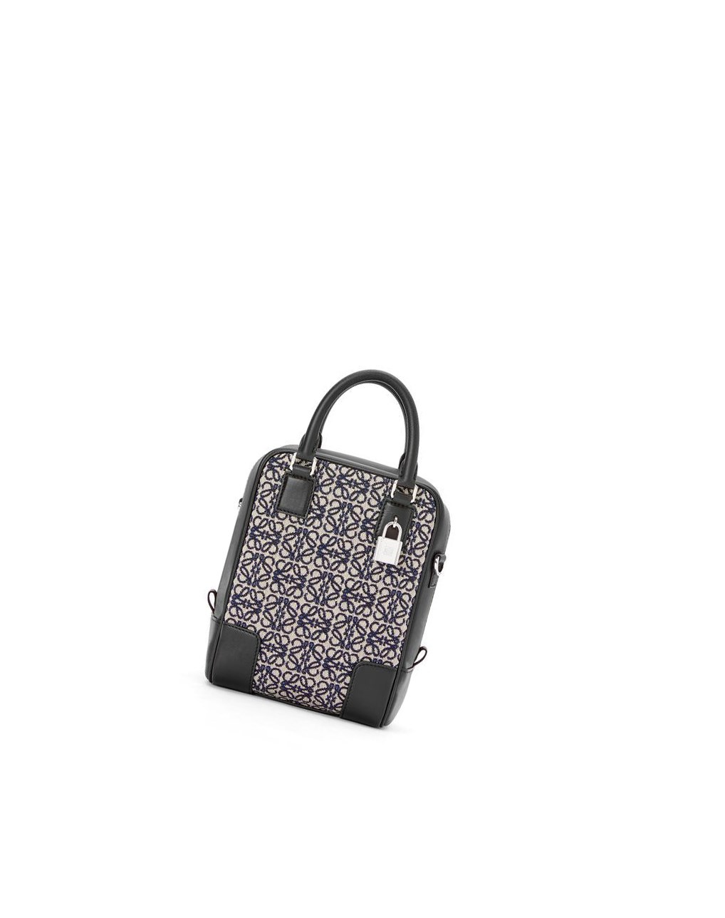 Loewe Amazona 15 in Anagram jacquard and calfskin Azul Marino Negros | CLKAS-7842