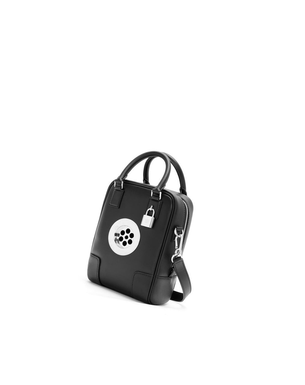 Loewe Amazona 15 in satin calfskin Negros | NDALQ-7319