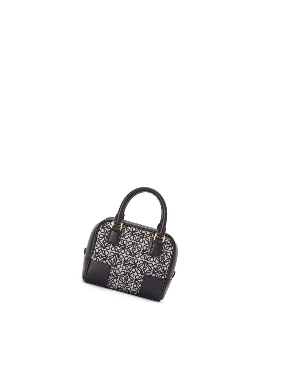 Loewe Amazona 16 Square bag in Anagram jacquard and calfskin Azul Marino Negros | MGVRZ-7568
