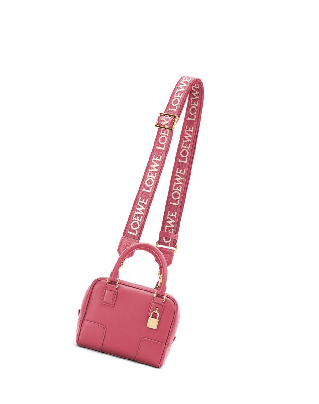Loewe Amazona 16 Square bag in nappa calfskin Plumrose | CGWRV-8053