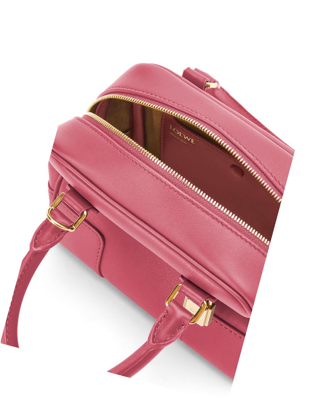 Loewe Amazona 16 Square bag in nappa calfskin Plumrose | CGWRV-8053