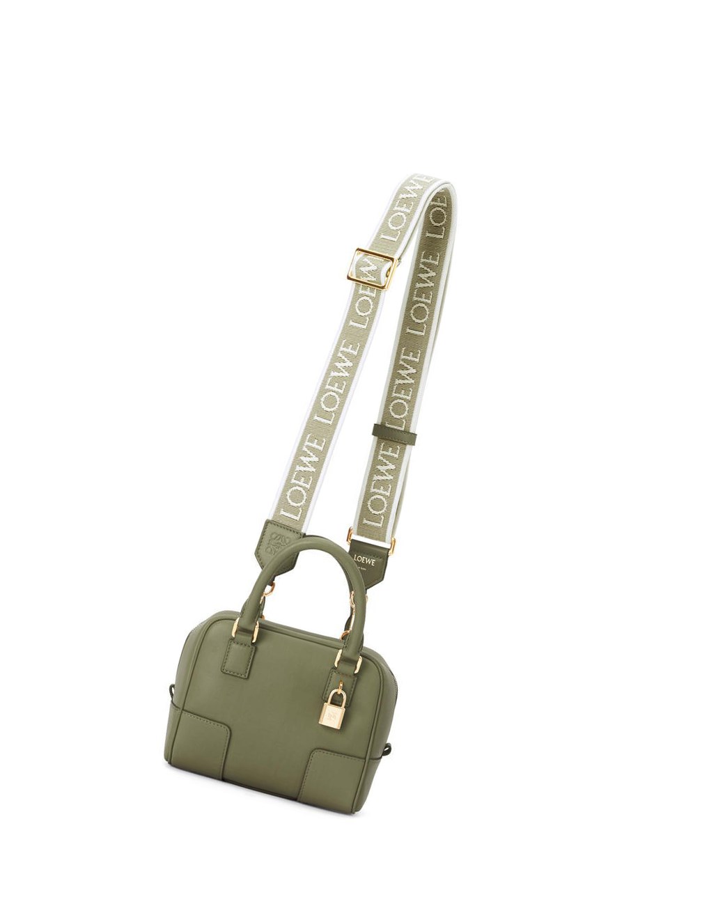 Loewe Amazona 16 Square bag in nappa calfskin Verdes | OFRCX-6287