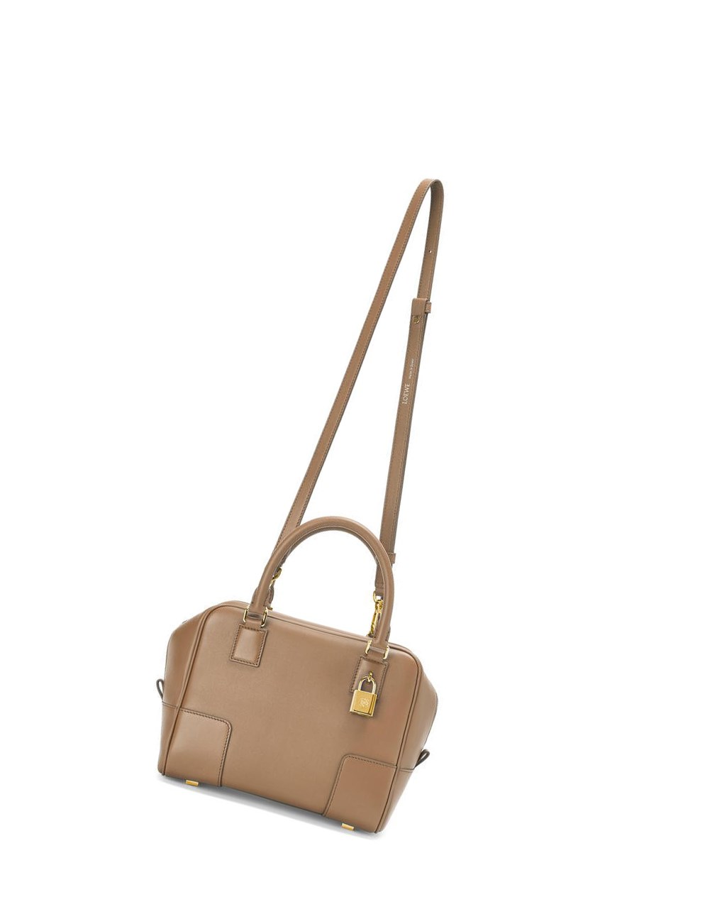 Loewe Amazona 19 square bag in nappa calfskin Mink Color | XTCEY-6385