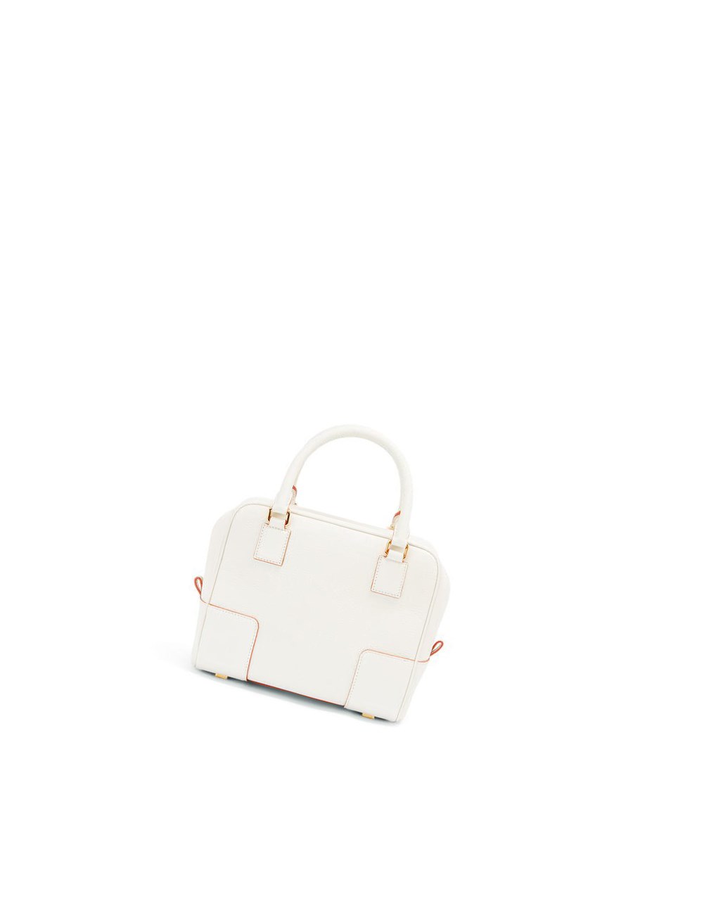 Loewe Amazona 19 square bag in soft grained calfskin Blancos | BZARD-7180