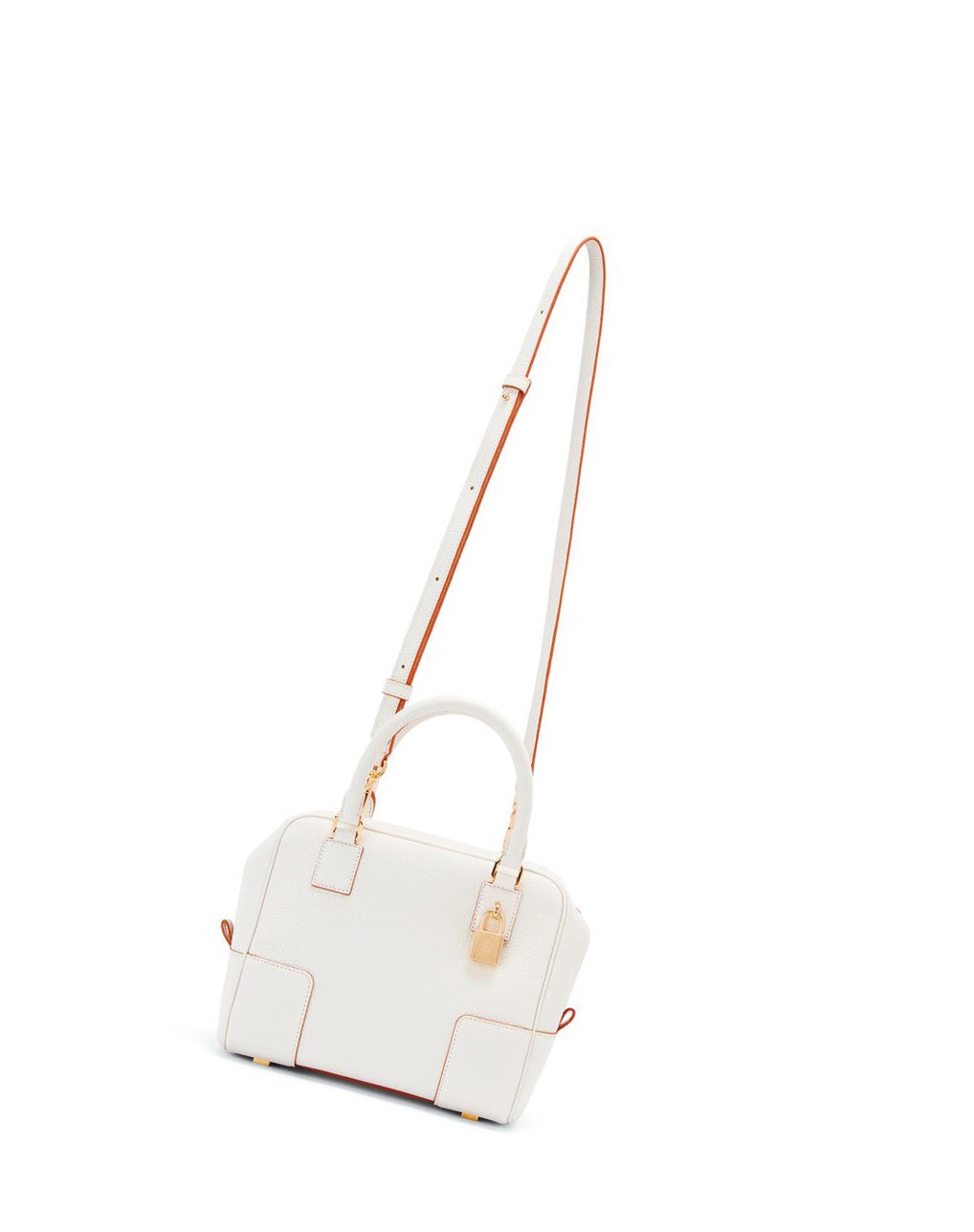 Loewe Amazona 19 square bag in soft grained calfskin Blancos | BZARD-7180