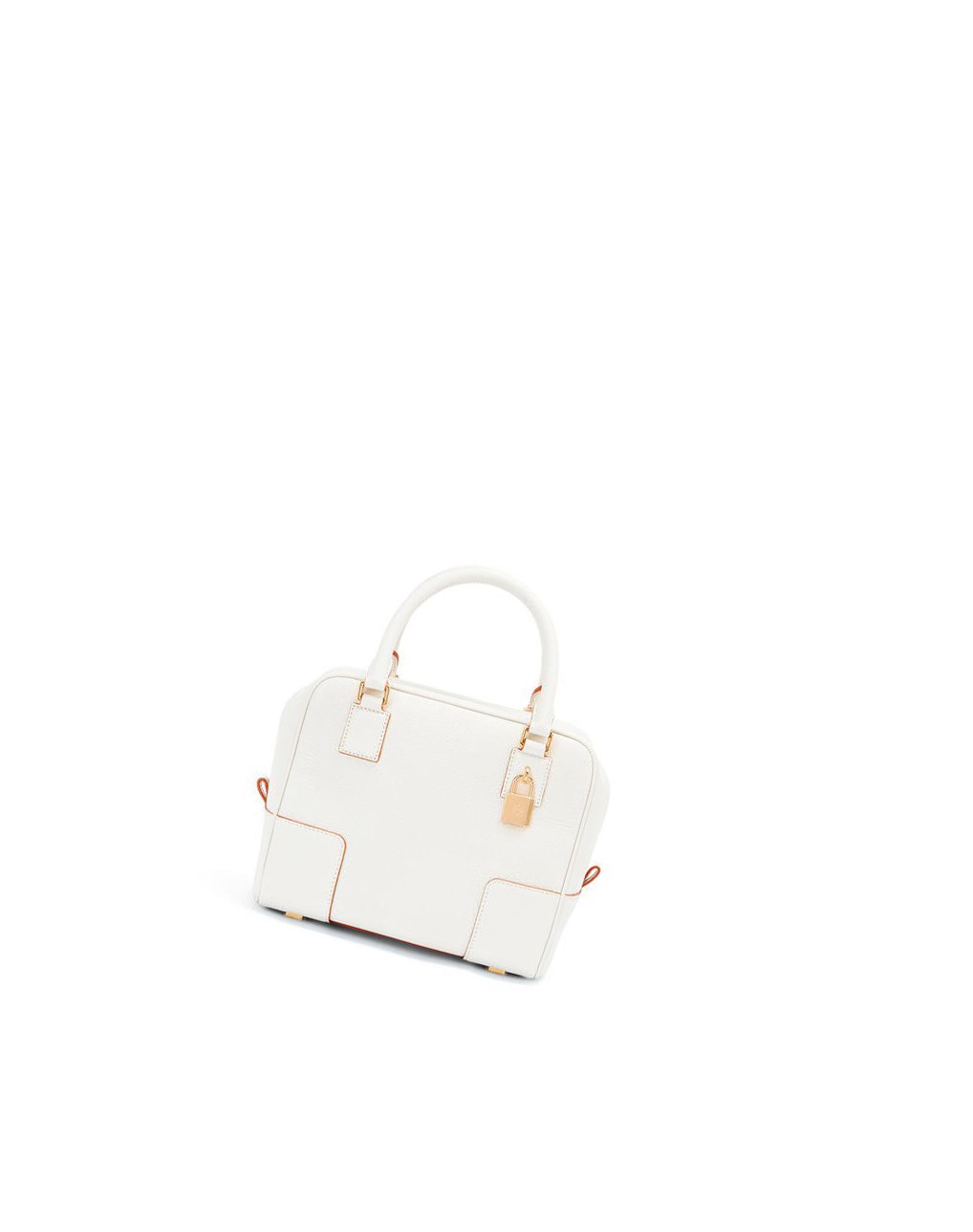 Loewe Amazona 19 square bag in soft grained calfskin Blancos | BZARD-7180