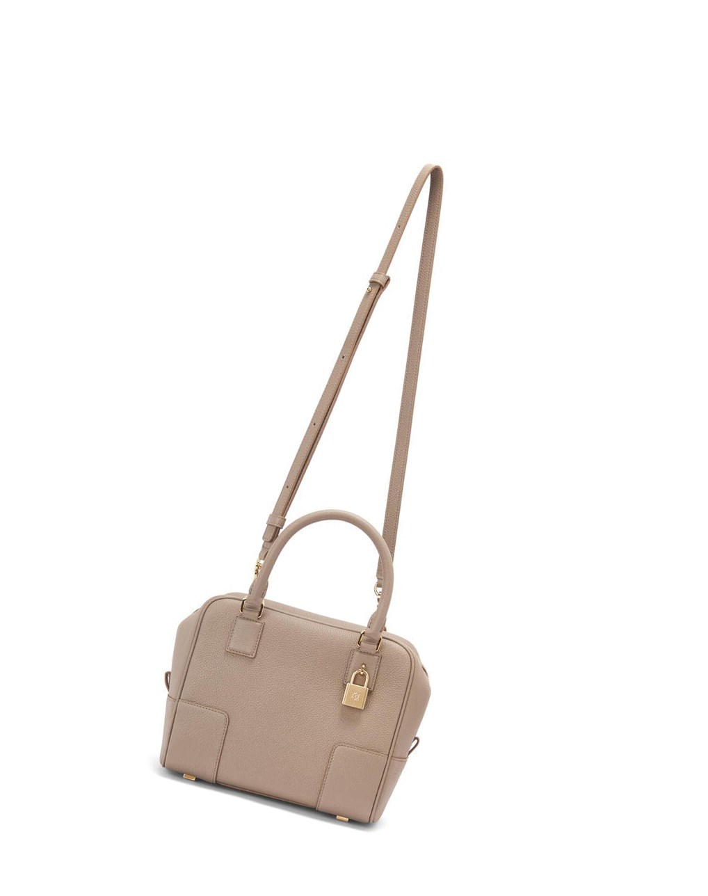 Loewe Amazona 19 square bag in soft grained calfskin Sand | YBNEC-0842