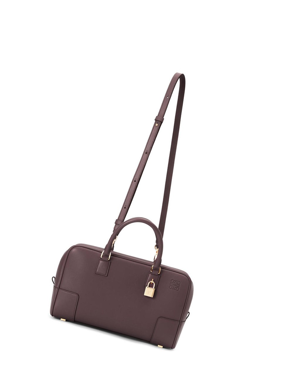 Loewe Amazona 28 bag in nappa calfskin Prune | PRDNS-6120