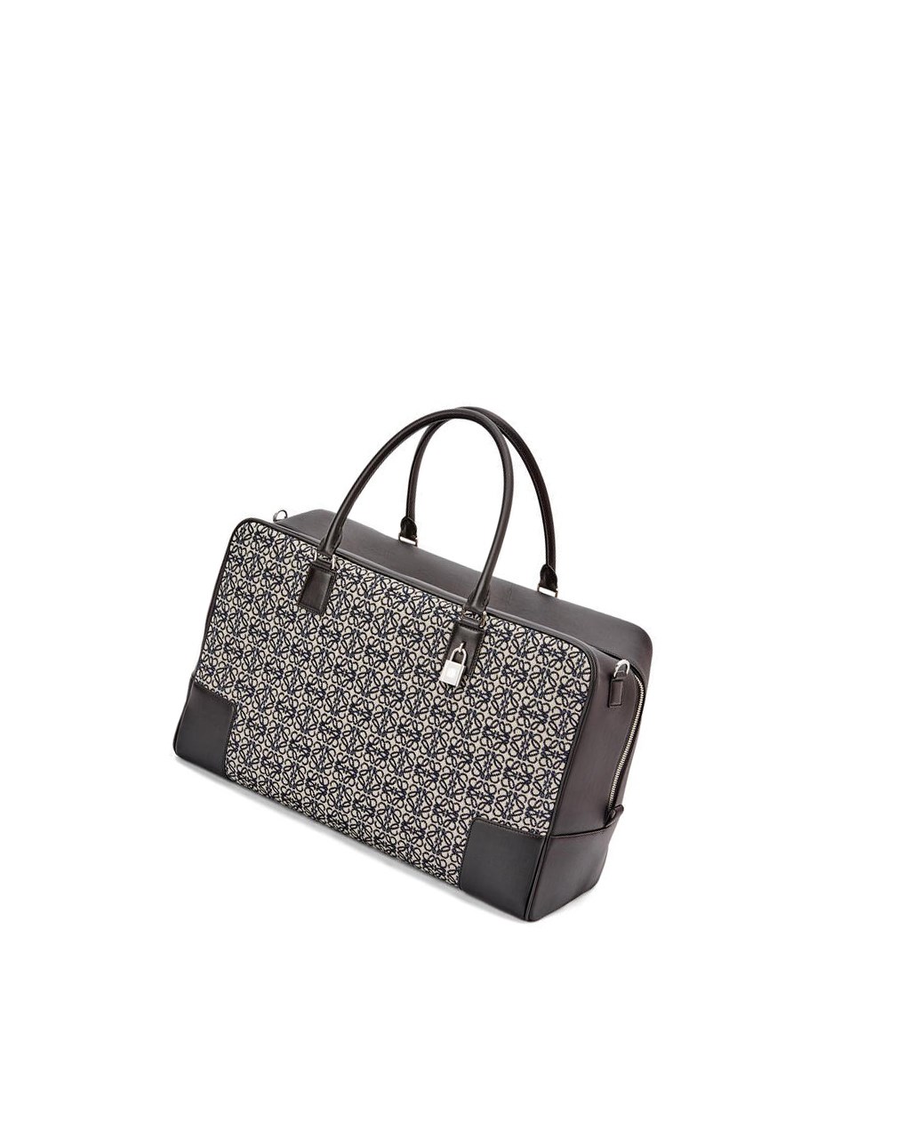 Loewe Amazona 44 bag in Anagram jacquard and calfskin Azul Marino Negros | YMKRZ-0143
