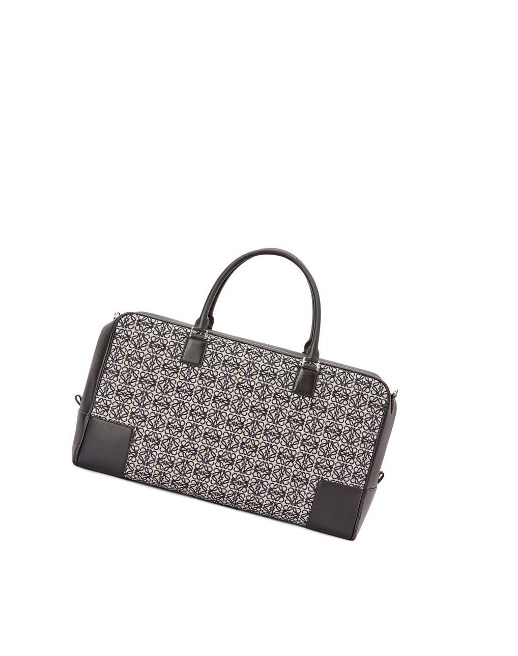 Loewe Amazona 44 bag in Anagram jacquard and calfskin Azul Marino Negros | YMKRZ-0143