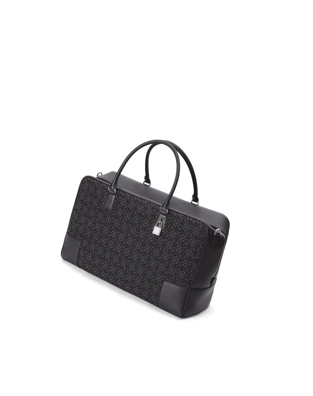 Loewe Amazona 44 bag in Anagram jacquard and calfskin Negros | YNKMJ-8760