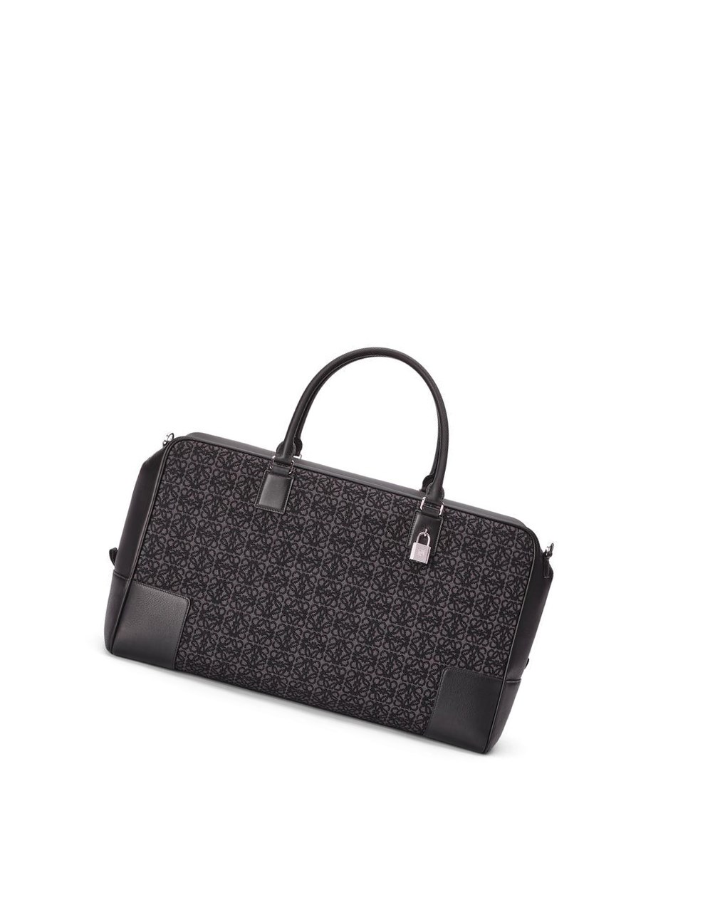 Loewe Amazona 44 bag in Anagram jacquard and calfskin Negros | YNKMJ-8760