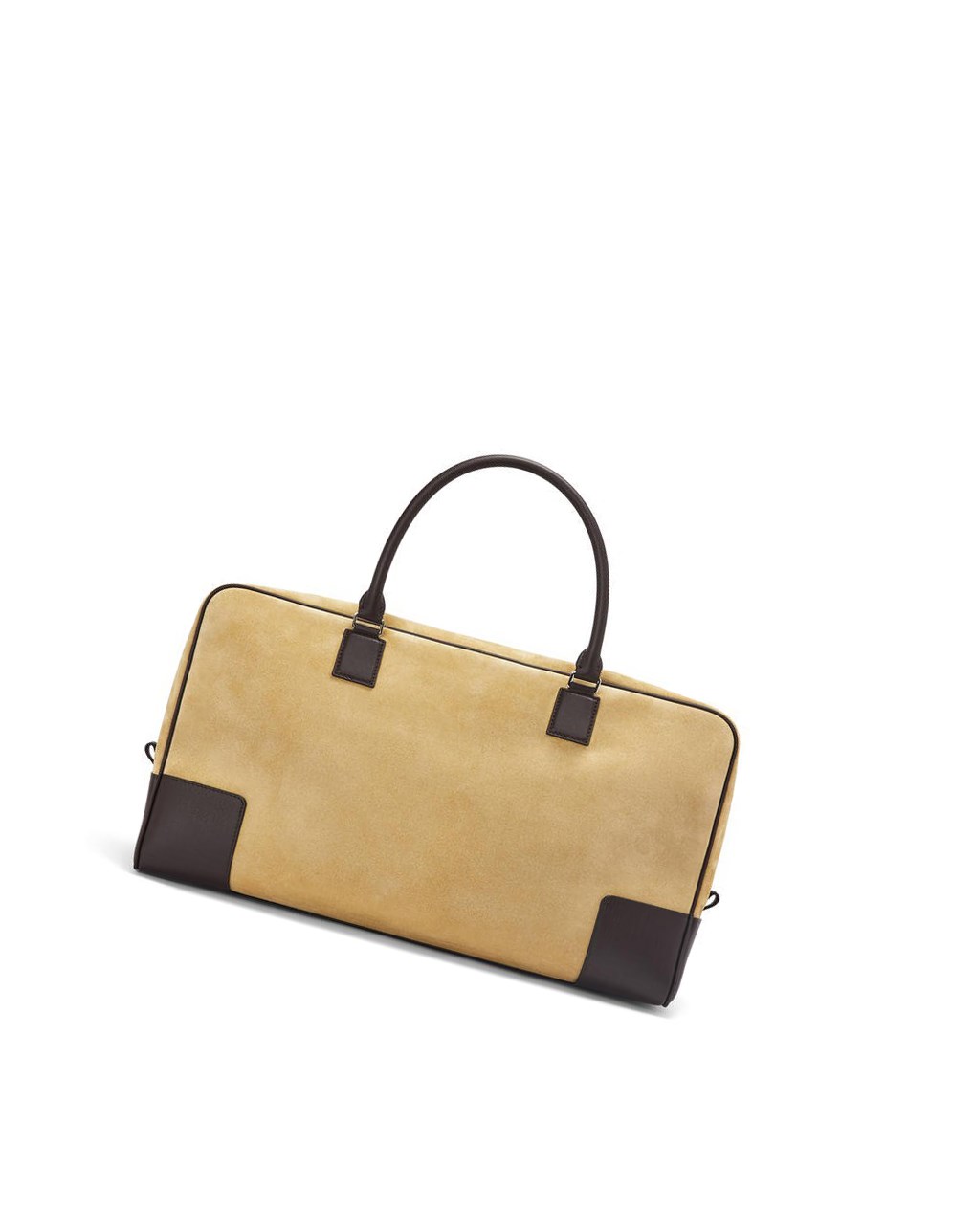 Loewe Amazona 44 bag in suede and calfskin Dorados Chocolate Marrom | LUZPE-4637