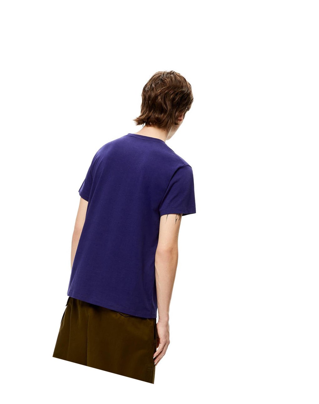 Loewe Anagram T-shirt in cotton Azul Rey Azules | ZISHP-6039