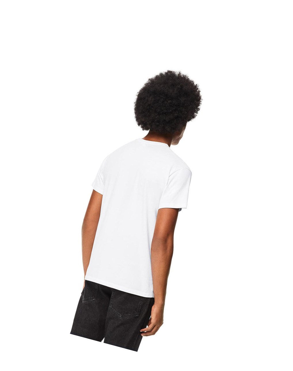 Loewe Anagram T-shirt in cotton Blancos | AHRXJ-0194