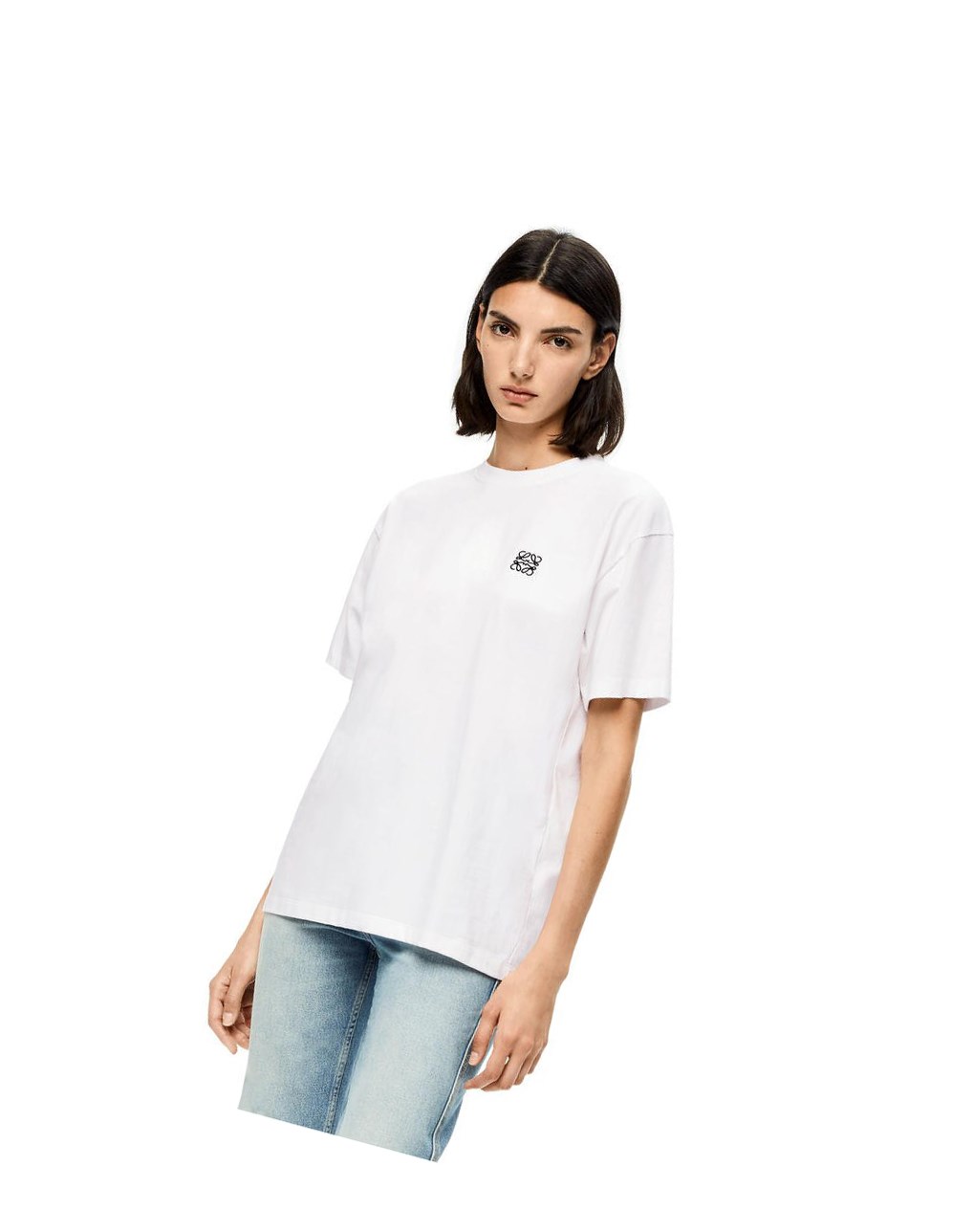 Loewe Anagram T-shirt in cotton Blancos | SITFG-0831