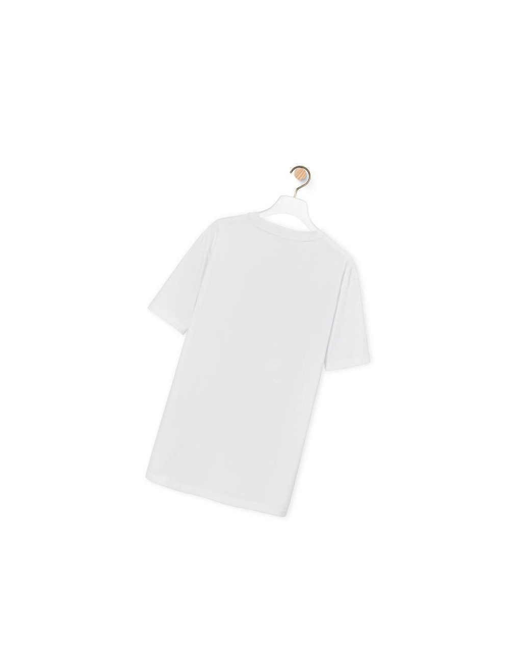 Loewe Anagram T-shirt in cotton Blancos | UZJVQ-1342