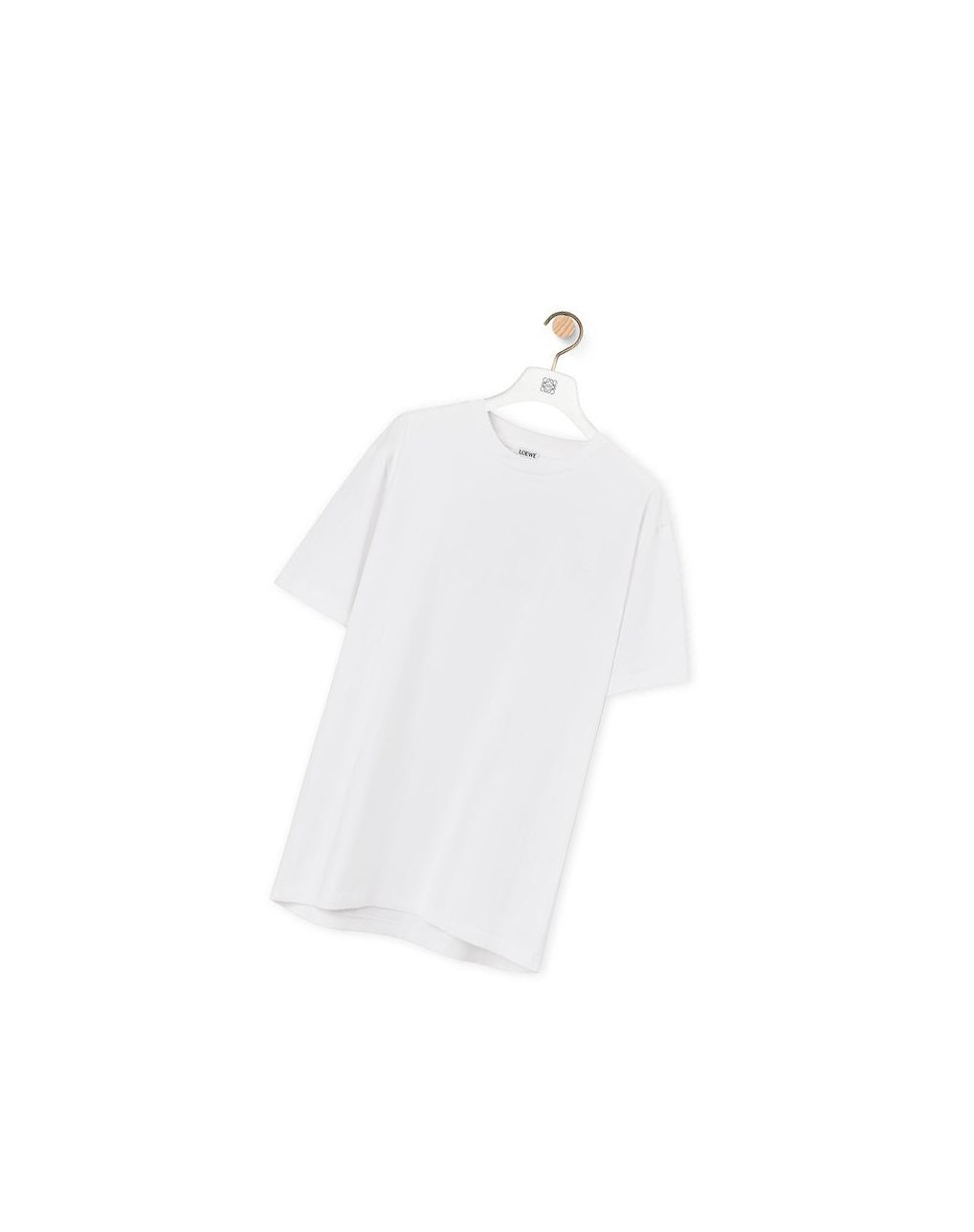 Loewe Anagram T-shirt in cotton Blancos | UZJVQ-1342