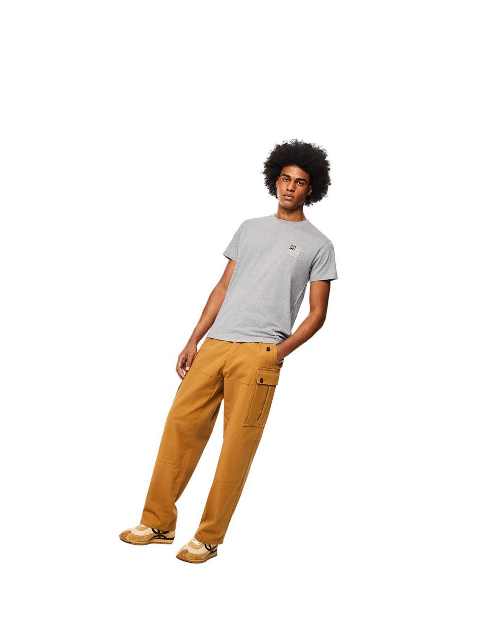 Loewe Anagram T-shirt in cotton Grises | CZYRE-2860