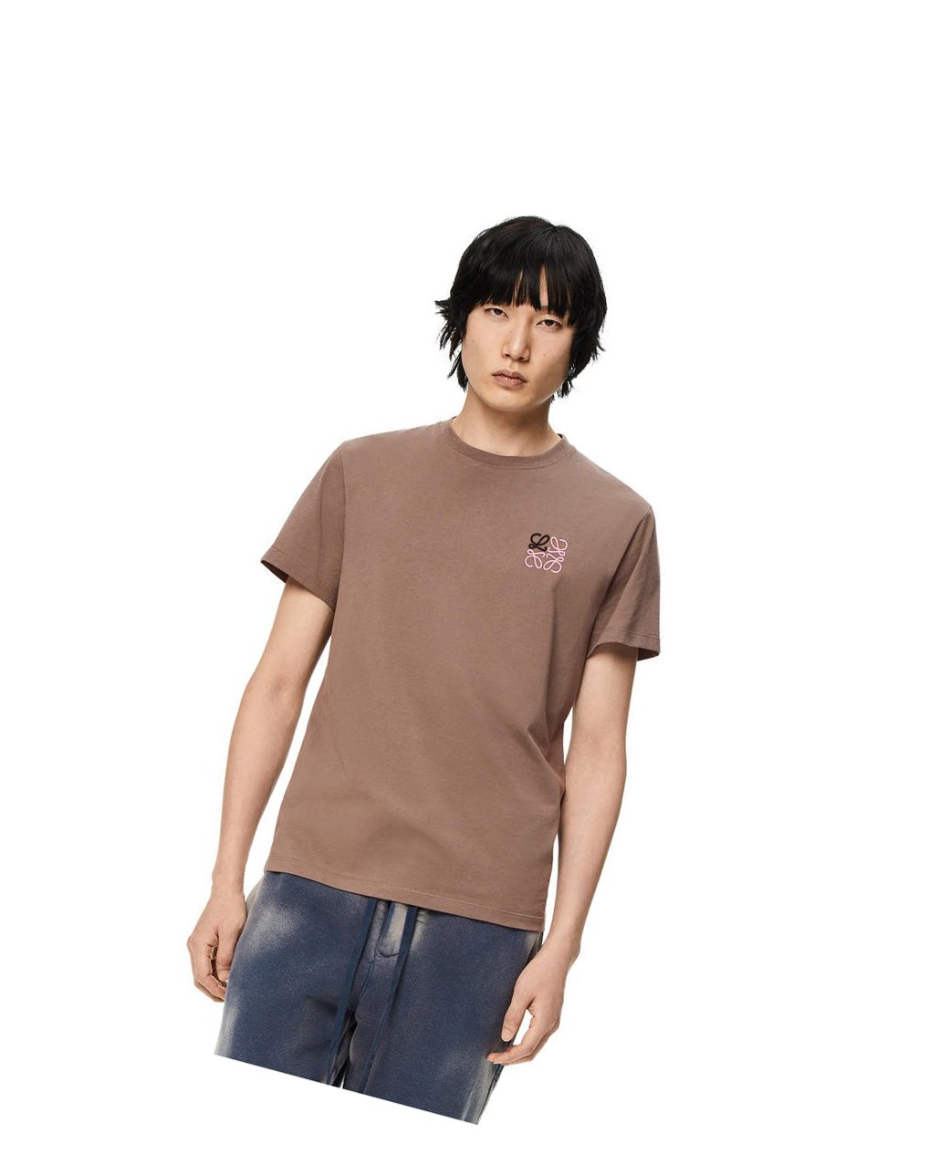 Loewe Anagram T-shirt in cotton Grises | TCDIW-3601