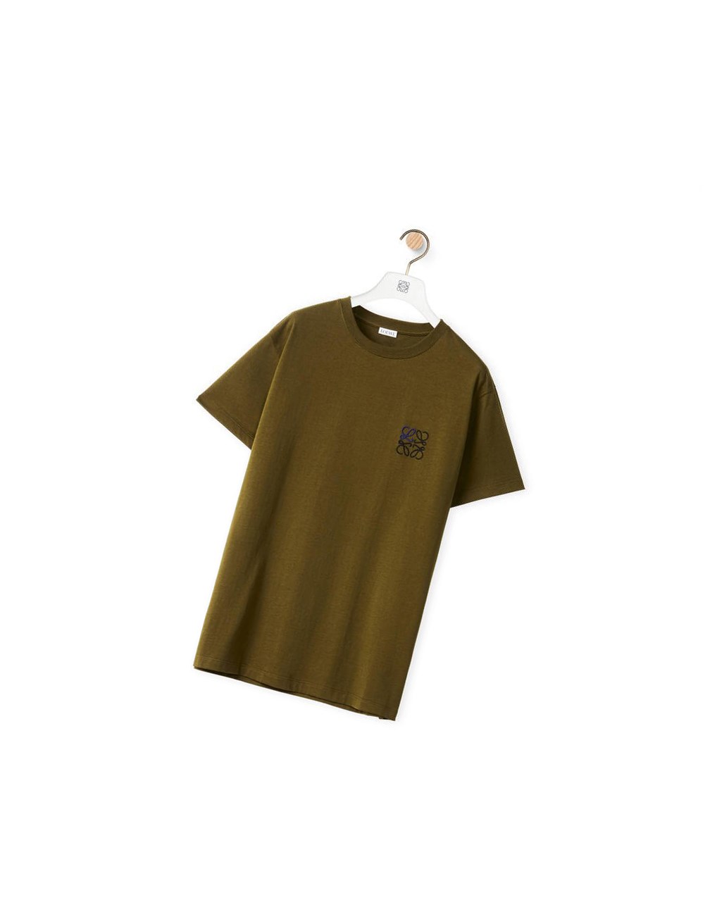 Loewe Anagram T-shirt in cotton Kaki Oscuro Verdes | NDCVL-6058