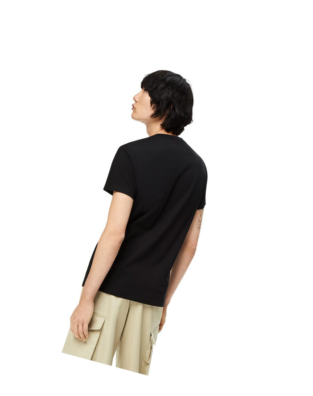 Loewe Anagram T-shirt in cotton Negros | XCZLD-3980
