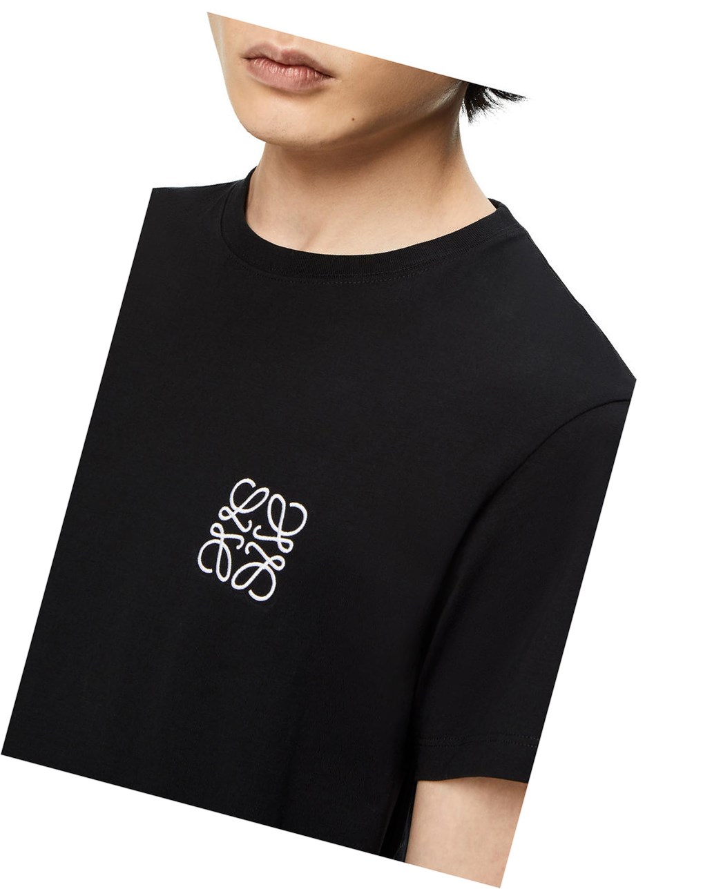 Loewe Anagram T-shirt in cotton Negros | XCZLD-3980