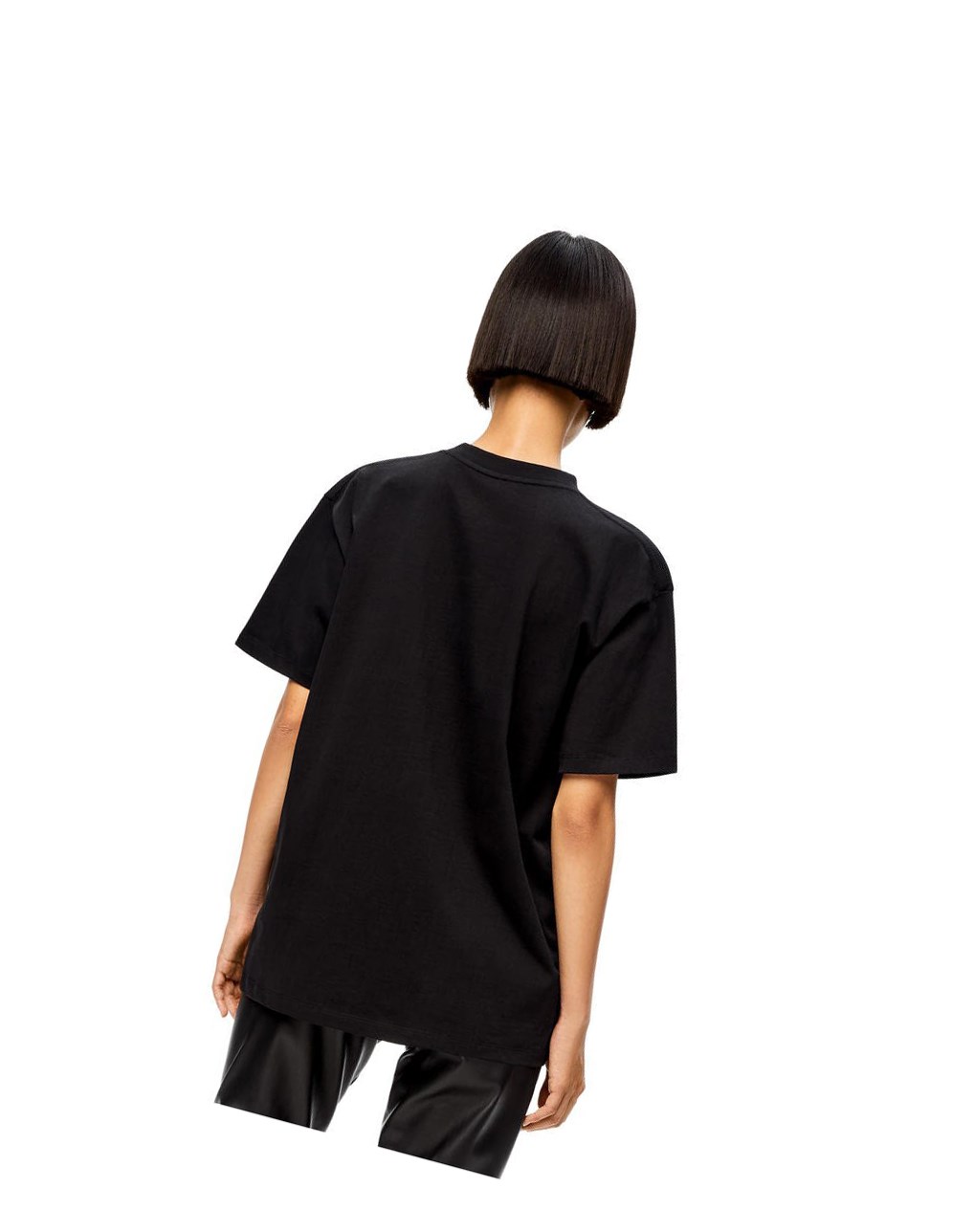 Loewe Anagram T-shirt in cotton Negros | XNEPG-5246