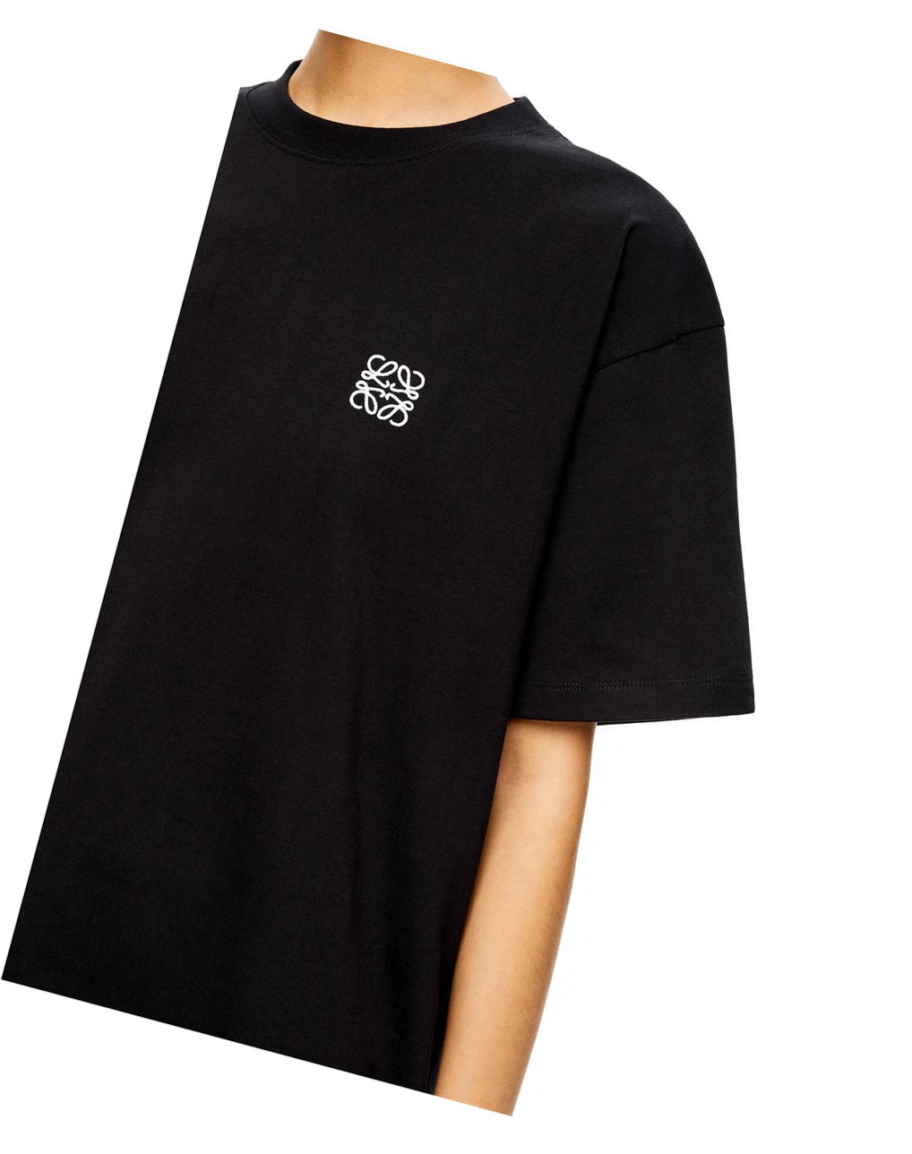 Loewe Anagram T-shirt in cotton Negros | XNEPG-5246