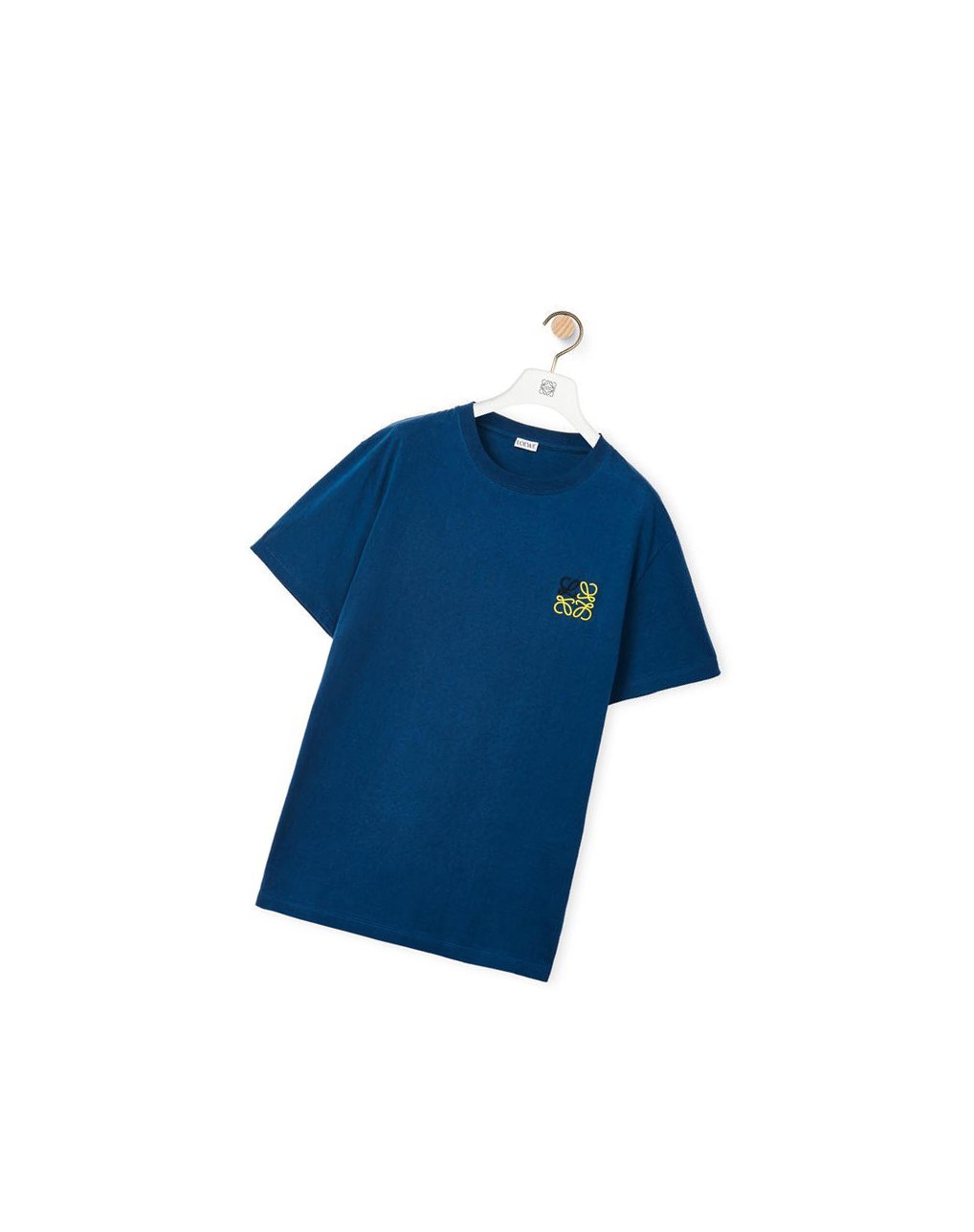 Loewe Anagram T-shirt in cotton Petroleum | BKUJV-4197