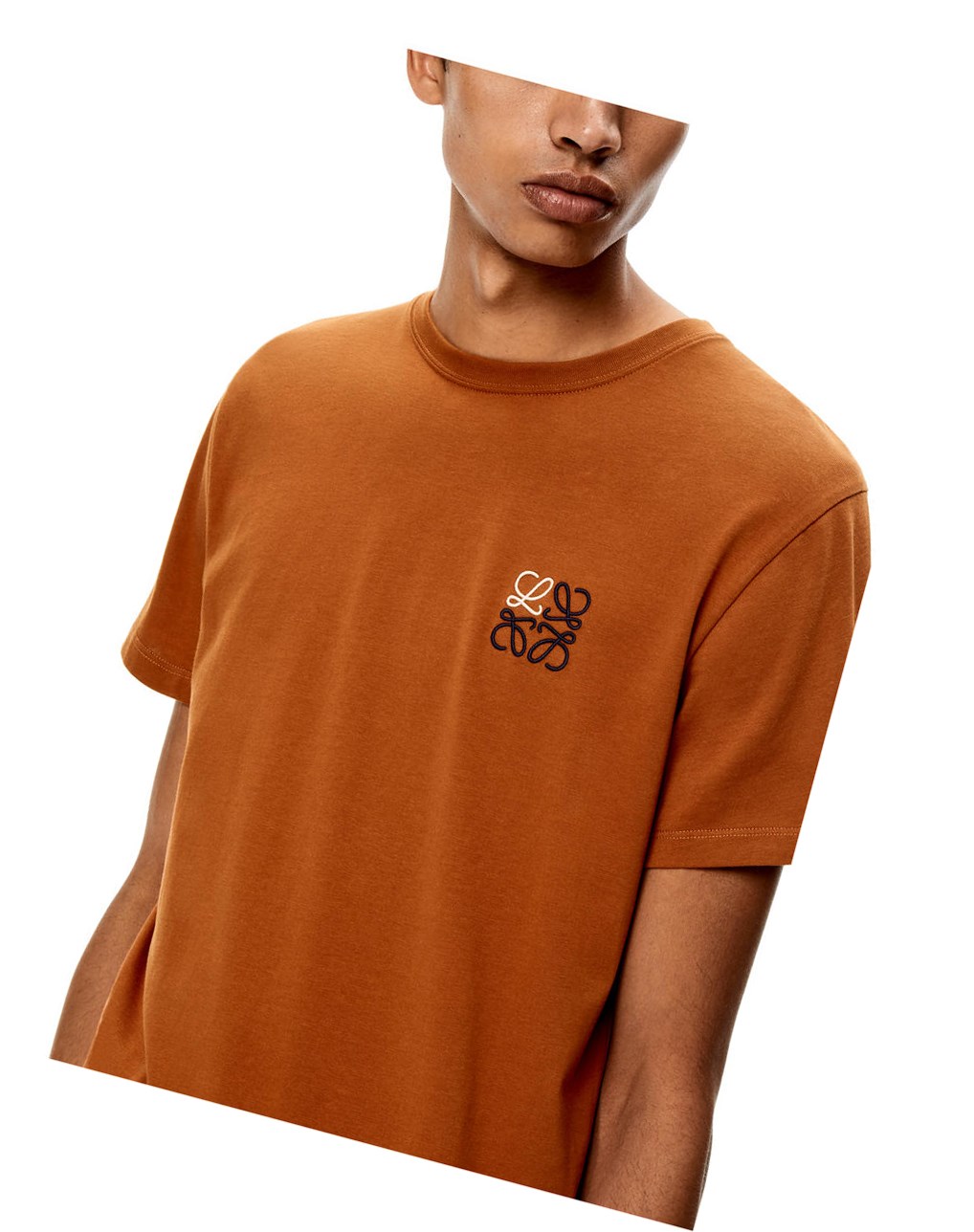 Loewe Anagram T-shirt in cotton Rojos | TJBMC-3470