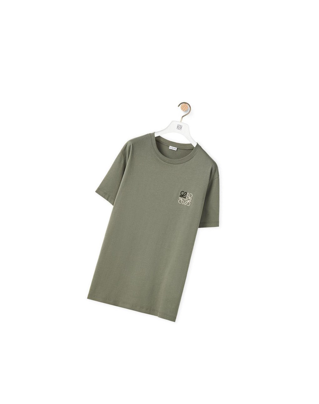Loewe Anagram T-shirt in cotton Verdes | PXDOL-8920