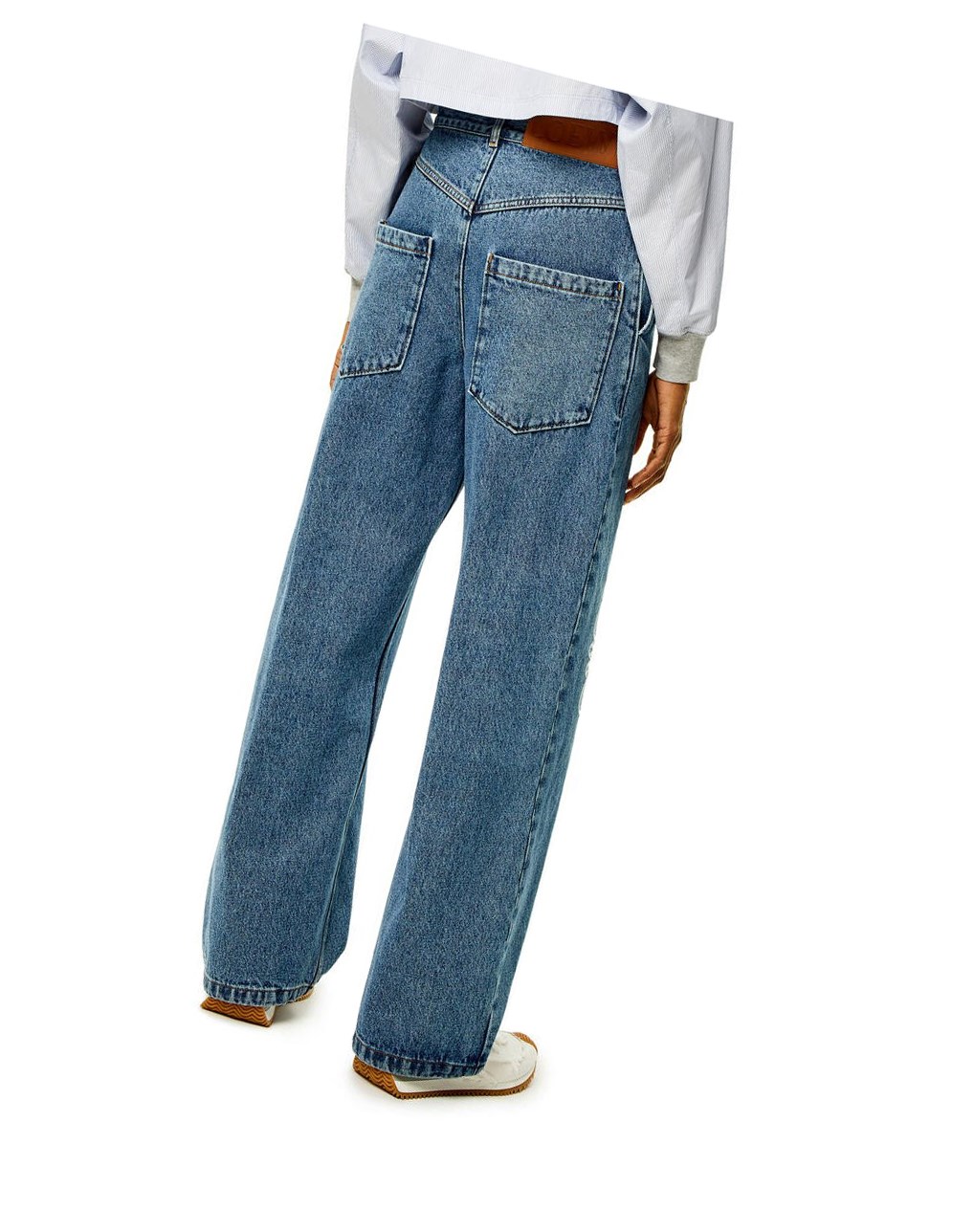 Loewe Anagram baggy jeans in denim Azules | GDMEC-4709