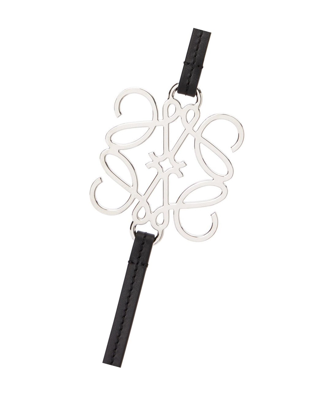 Loewe Anagram belt in classic calfskin Negros | ZWQCN-2136