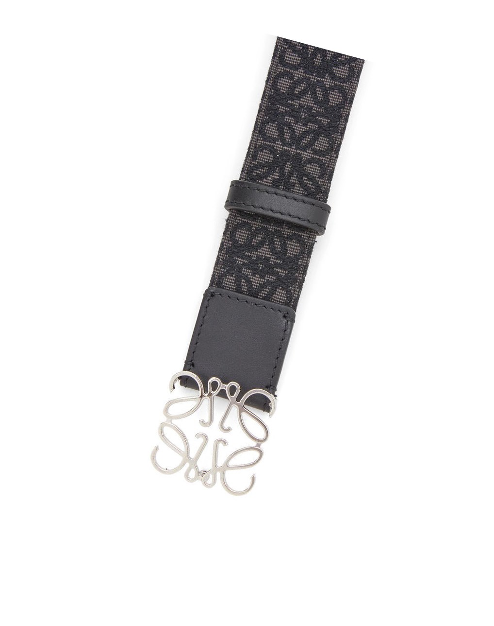 Loewe Anagram belt in jacquard and calfskin Negros | UVGMH-0984
