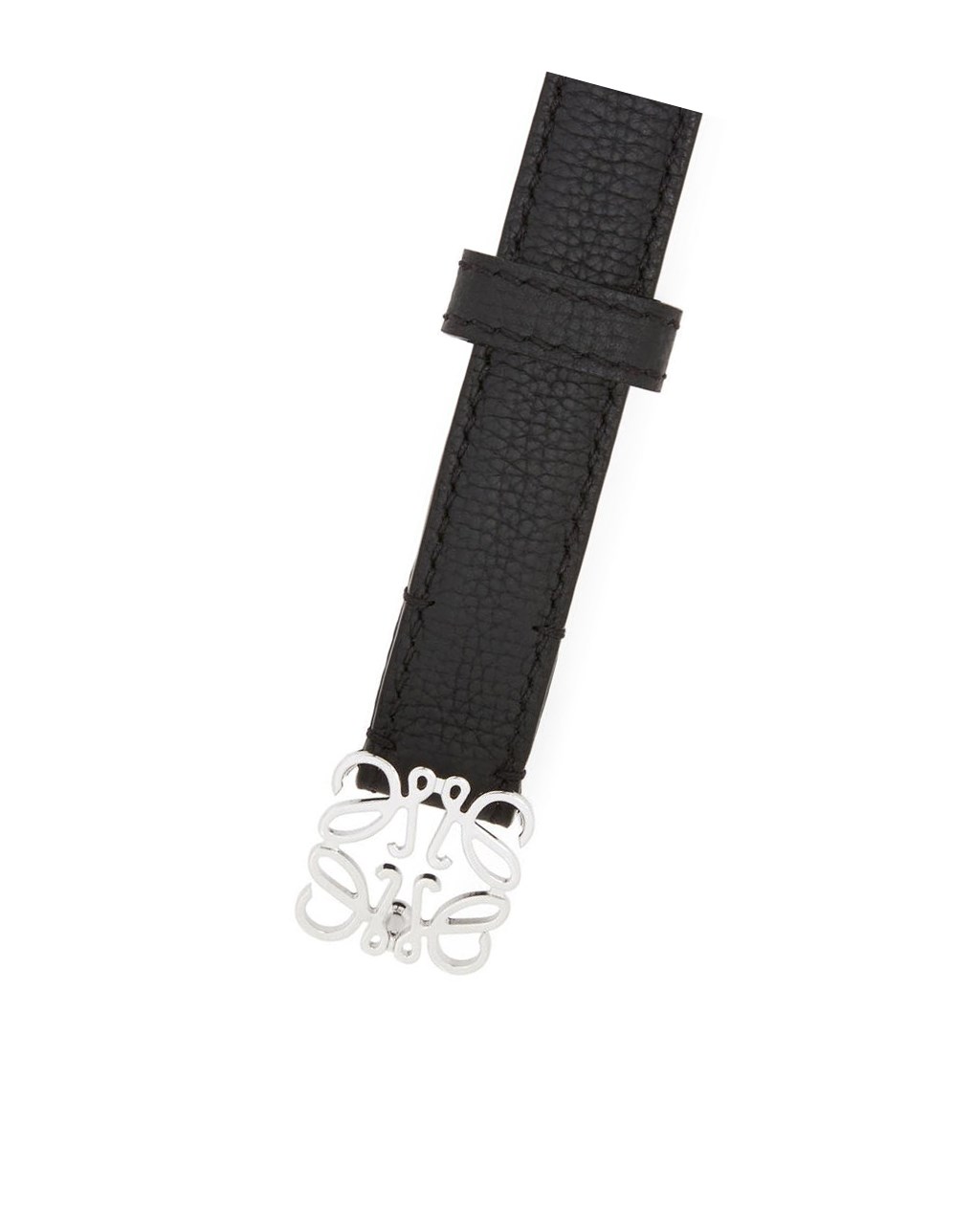 Loewe Anagram belt in pebble grain calfskin Negros | DCPRK-4071