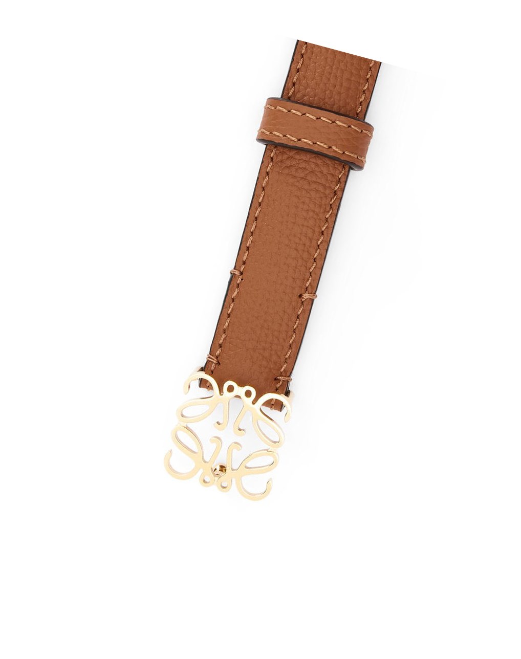 Loewe Anagram belt in pebble grain calfskin Dorados | SJQKU-5197