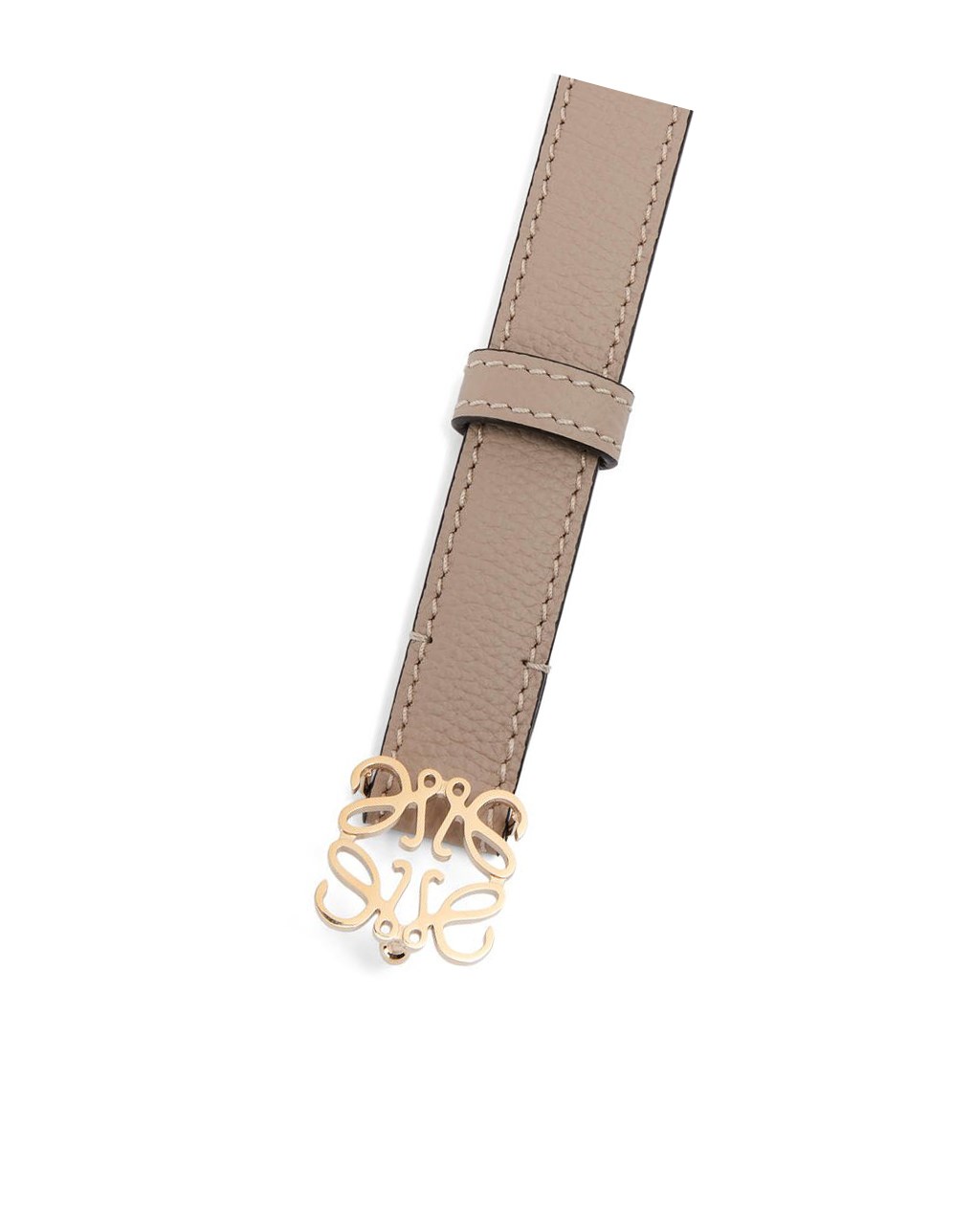 Loewe Anagram belt in pebble grain calfskin Dorados | XYAIW-5769