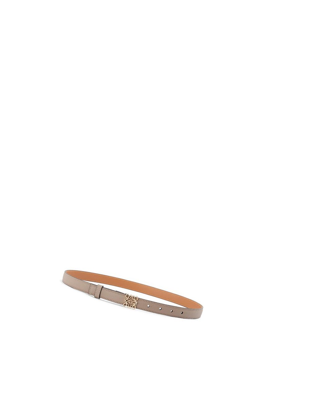 Loewe Anagram belt in pebble grain calfskin Dorados | XYAIW-5769