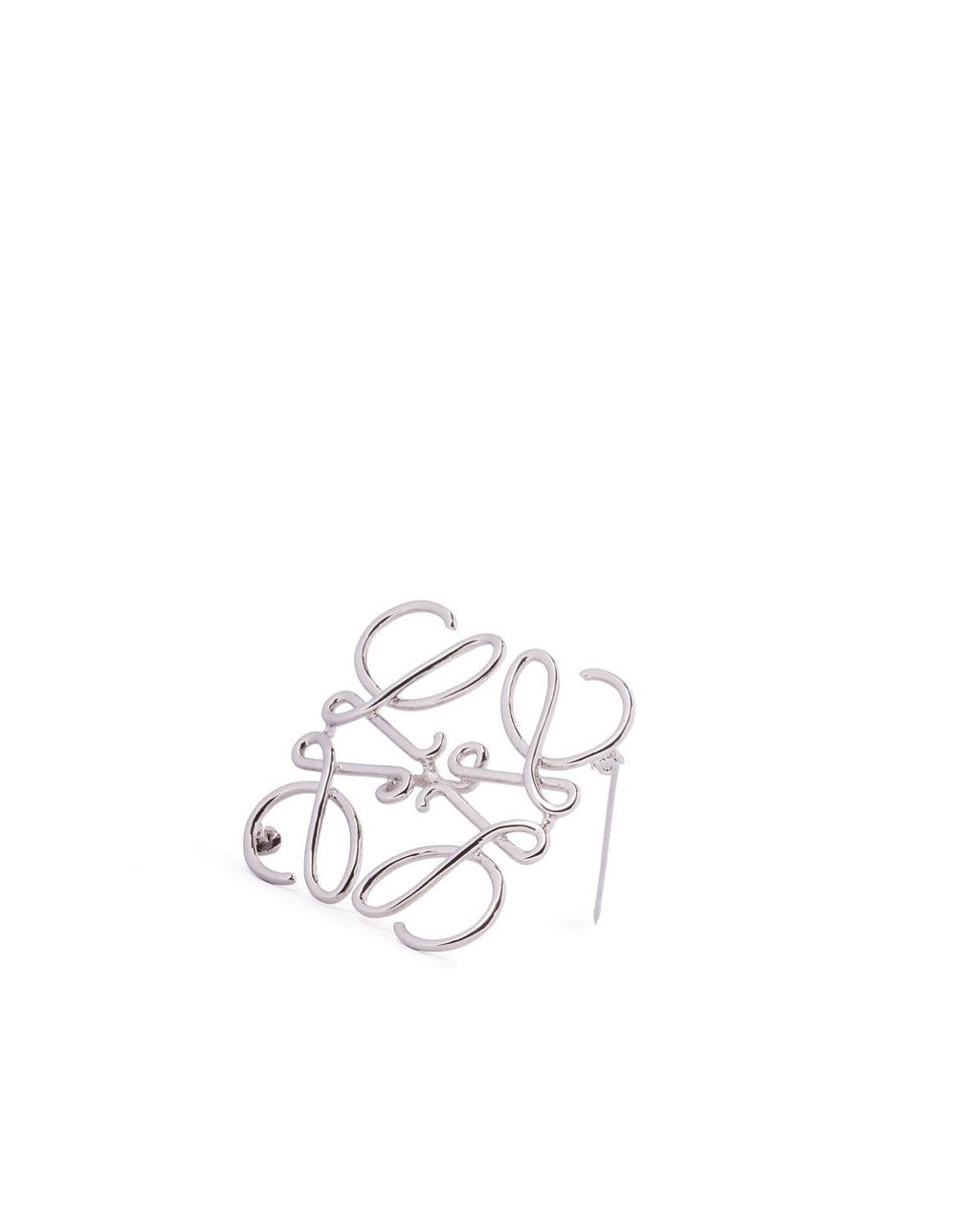Loewe Anagram brooch in metal Palladium | BQDEY-4316