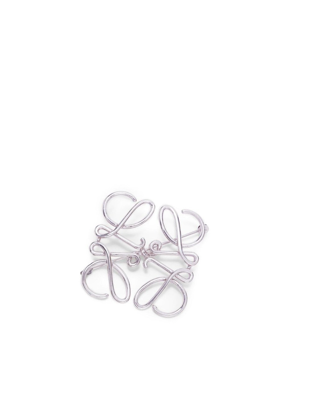 Loewe Anagram brooch in metal Palladium | BQDEY-4316