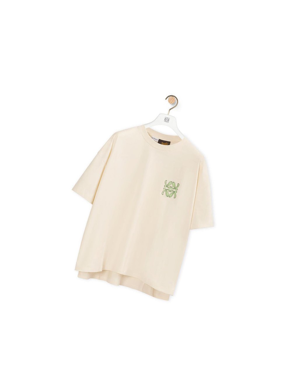 Loewe Anagram cactus T-shirt in cotton Ecru | NLQED-7162