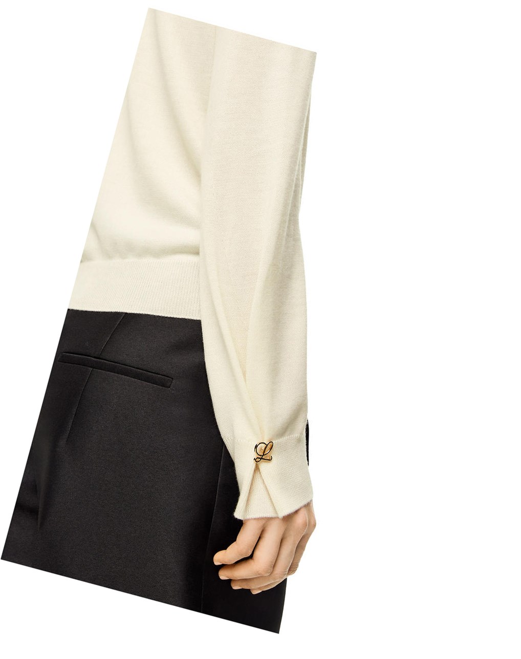Loewe Anagram cardigan in cashmere Blancos | PAUTB-6247
