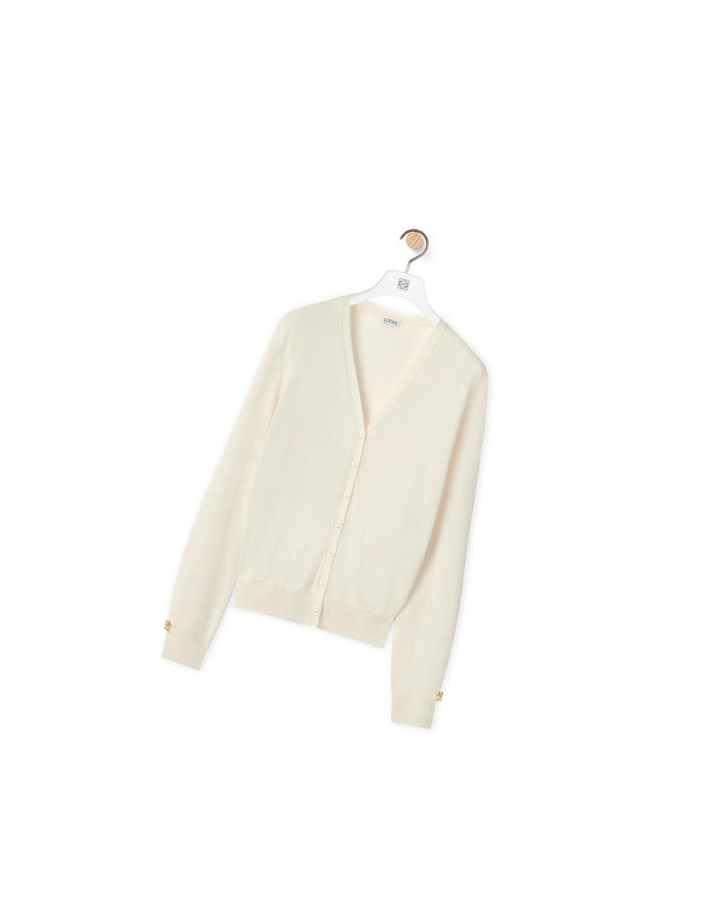 Loewe Anagram cardigan in cashmere Blancos | PAUTB-6247
