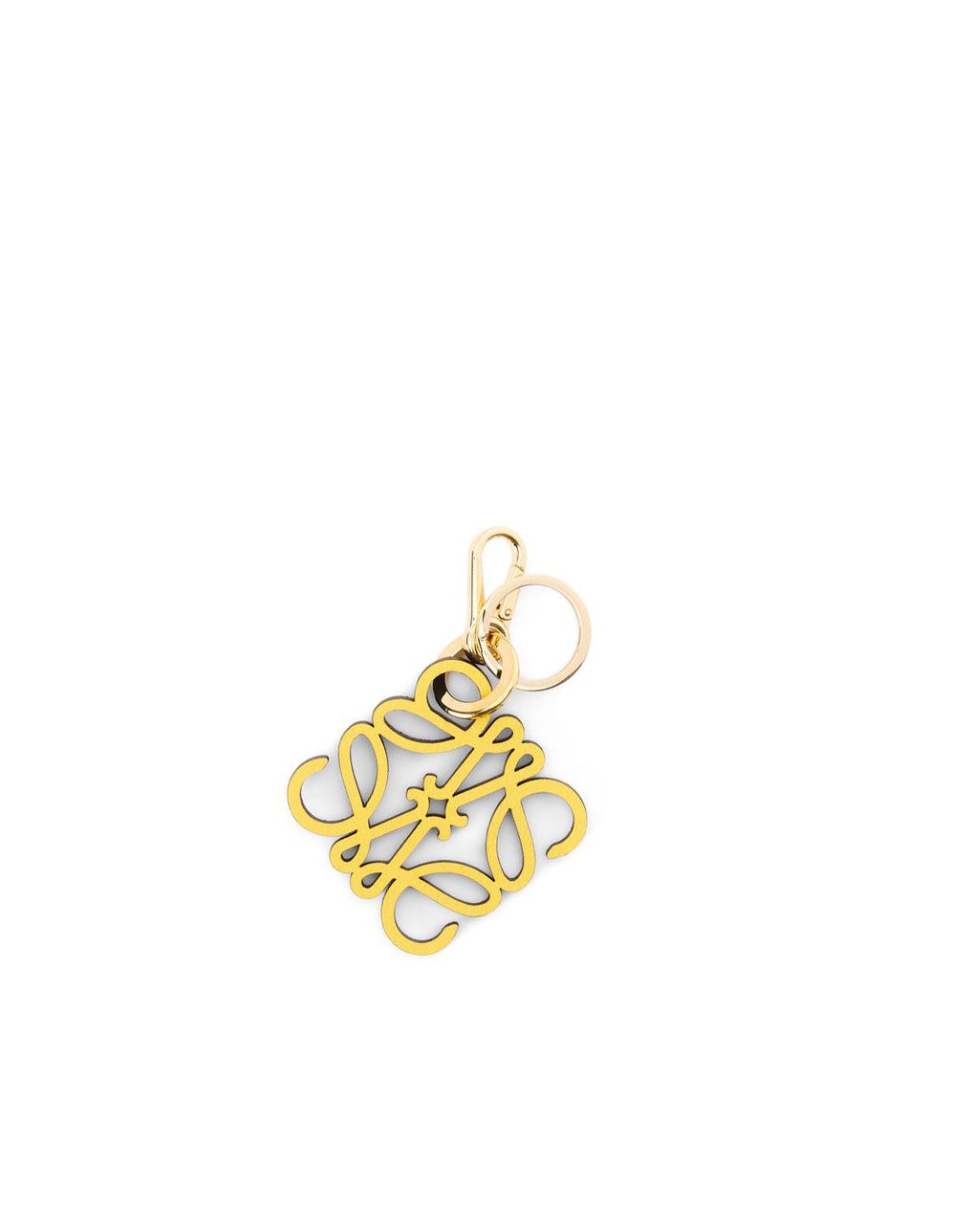 Loewe Anagram charm in calfskin Amarillos Dorados | RCQMB-7053
