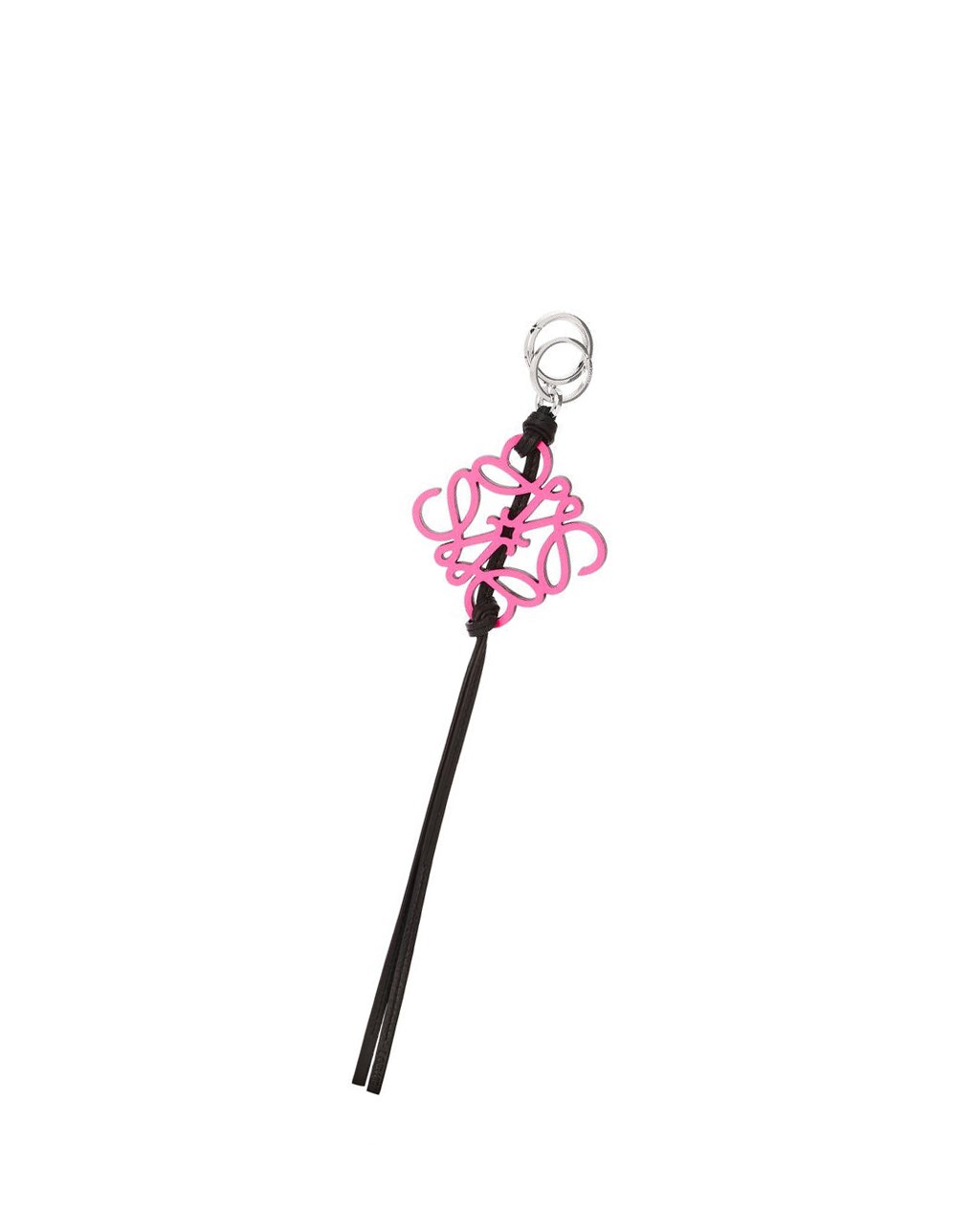 Loewe Anagram charm in metal and calfskin Rosas | CDUPT-9503